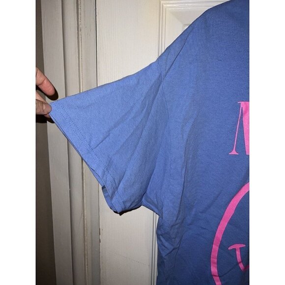 NIRVANA Short-Sleeve Neon Smile Boyfriend Graphic Crewneck T-Shirt Sz XL - Picture 3 of 6